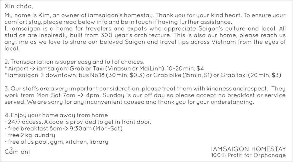 Iam Saigon Homestay Ho Chi Minh City