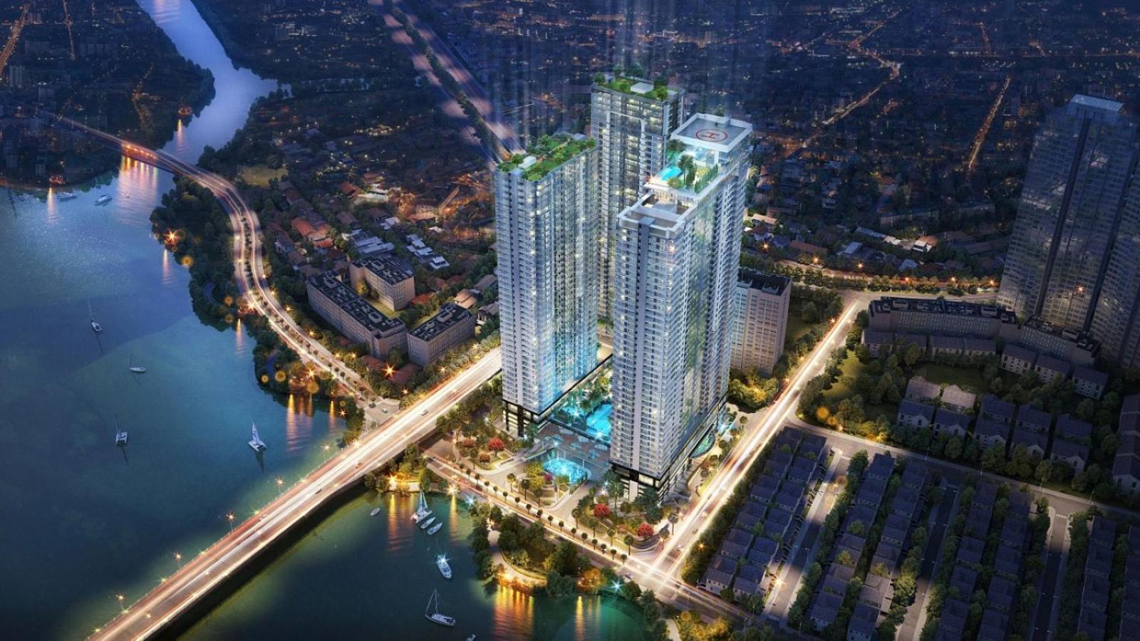 Sunwah Pearl Luxury 3 Bedrooms With The Landmark 81 View And Swimming Pool Pangsapuri