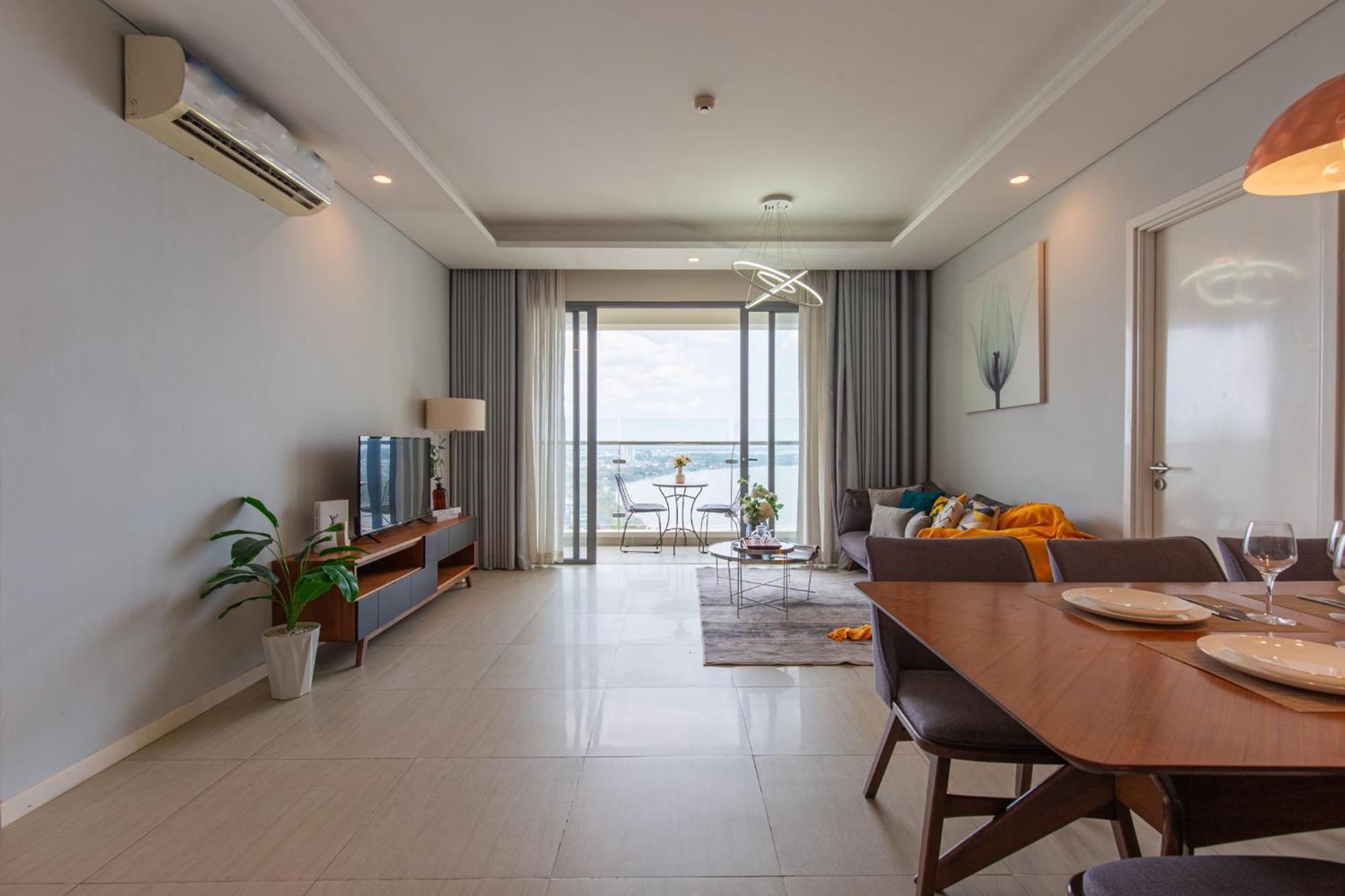 Diamond Island Highfloor Riverview 8min To D1 Apartment *