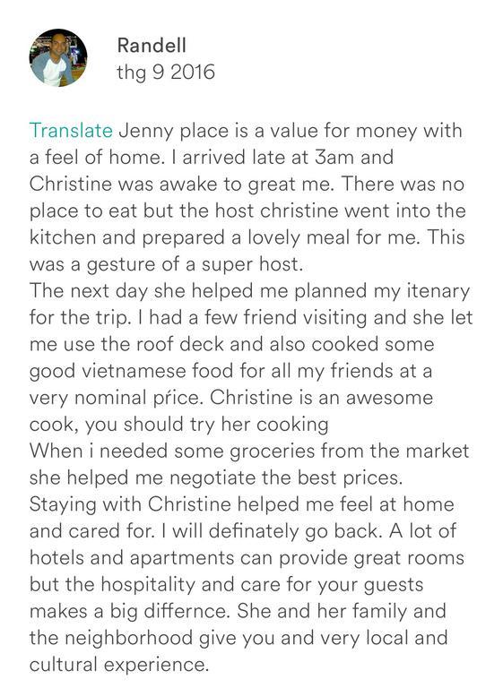 Jenny's Place * Ho Chi Minh City